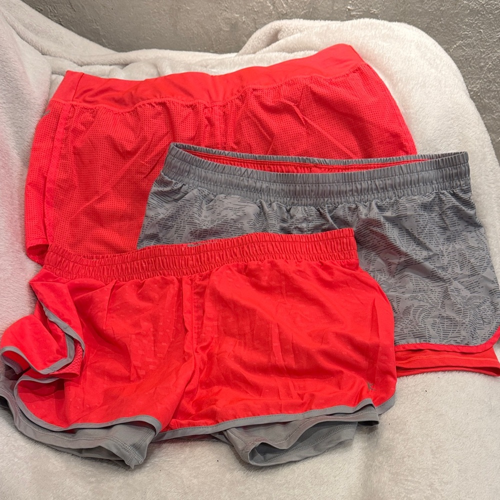 Set of 3 Danskin Charcoal Gray Active Shorts